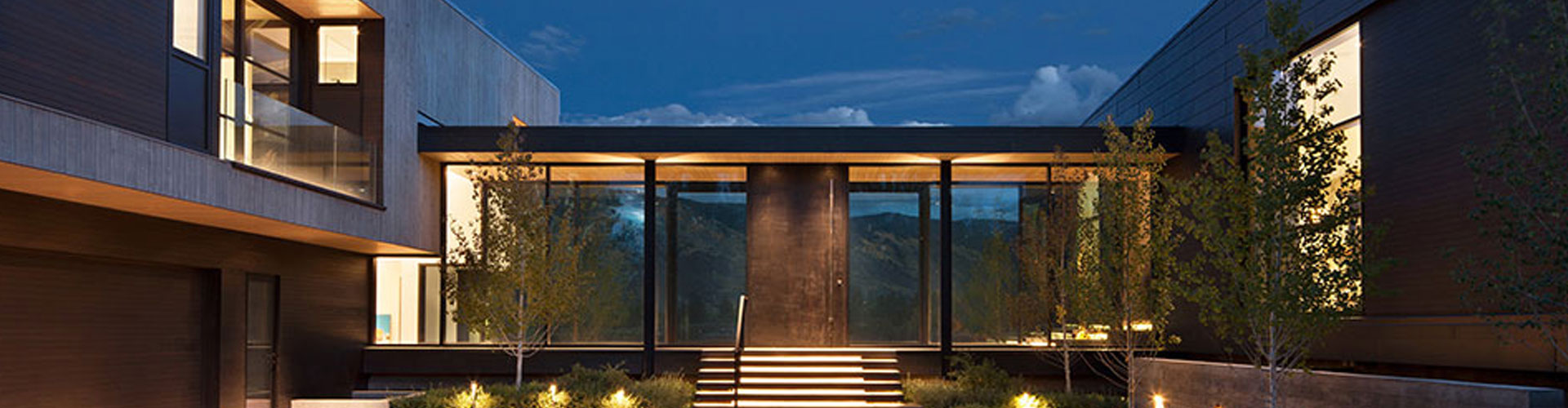 the  villa overlooks dramatic mountainous scenery